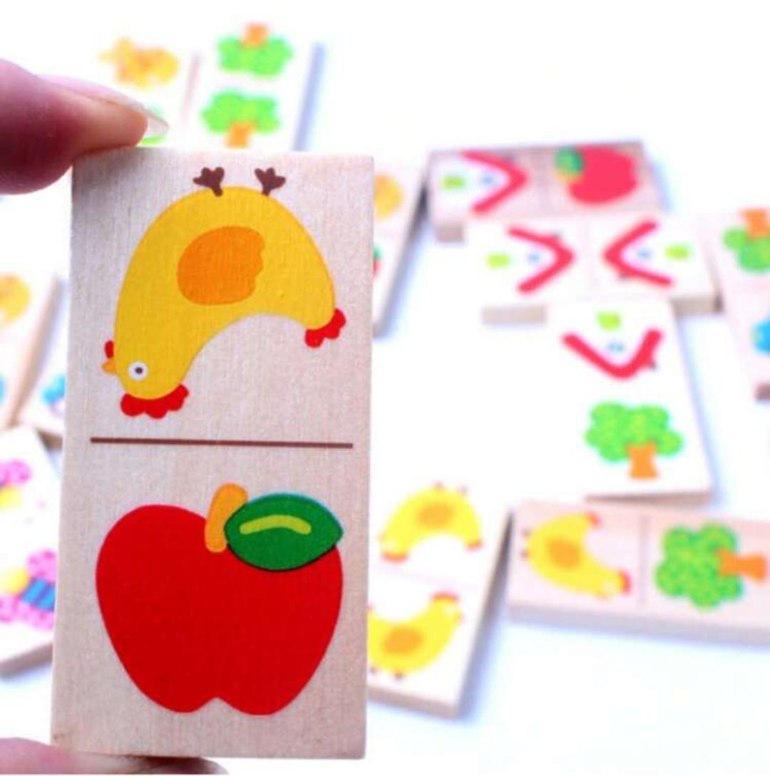 Dominó Educativo de Madera – Aprende jugando