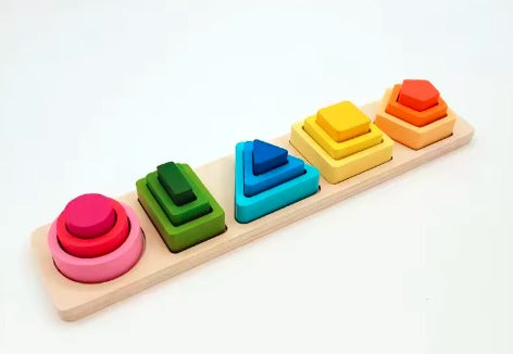 "FrutiApilo" - Juego de Apilamiento de Frutas de Madera para Pequeños