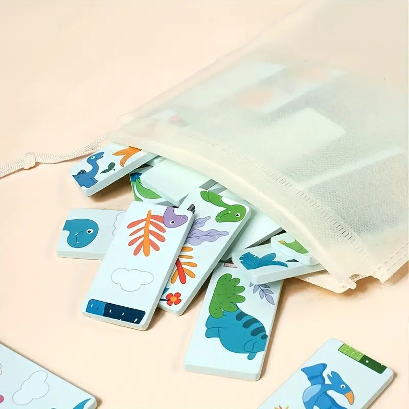 Dominó Dinosaurio Automático – Juego Didáctico de Coordinación y Creatividad