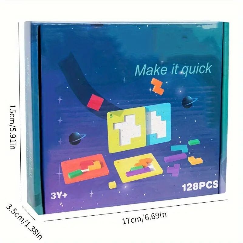 Rompecabezas Geométrico Rápido – Juego de Mesa Educativo 2–4 Jugadores