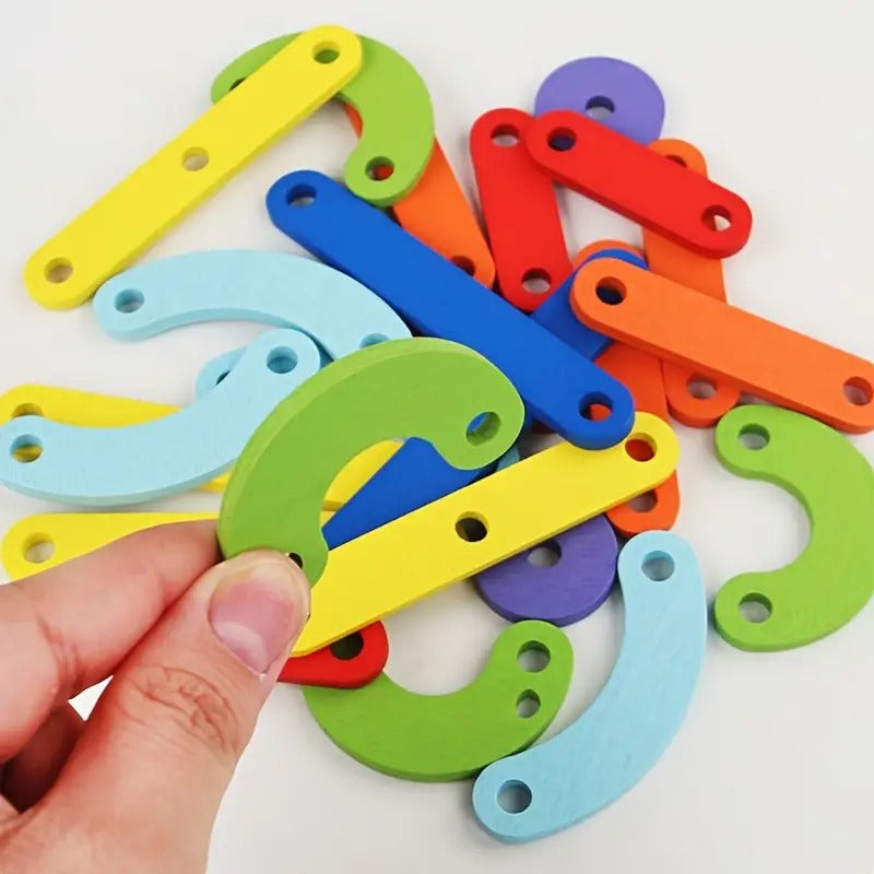 Tablero Creativo Montessori – Puzzle Didáctico de Figuras y Colores