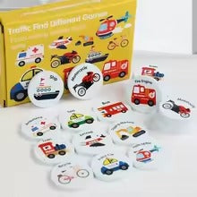 Memorama Didáctico Montessori – Números o Transporte para Aprender Jugando