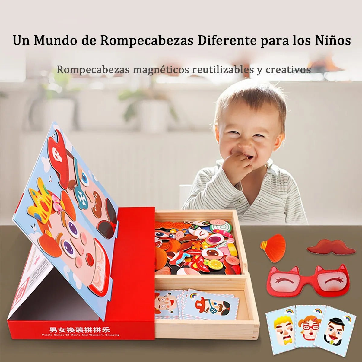 Set Magnético 77 Piezas – Juego de Roles y Vestir Creativo