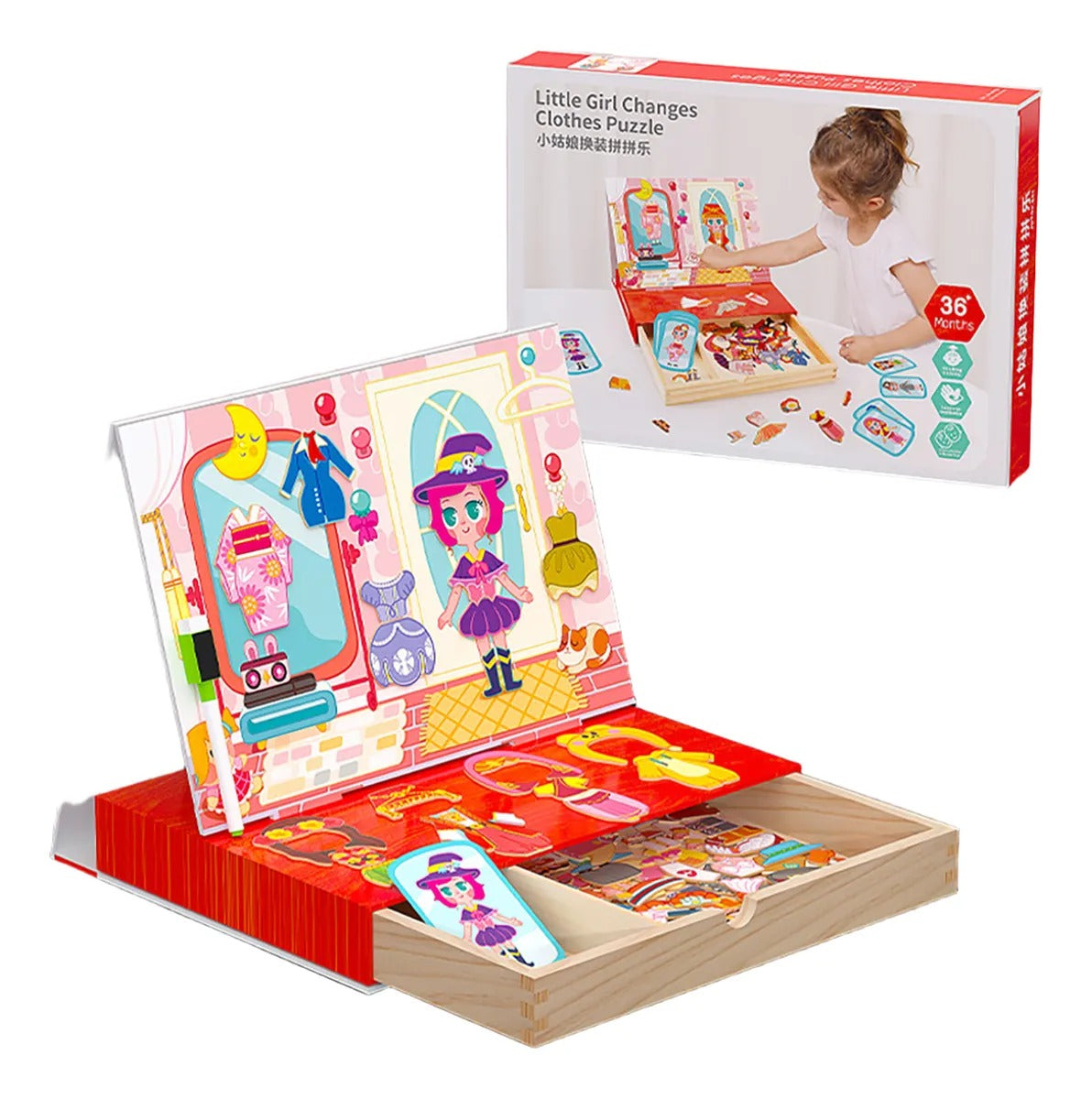 Set Magnético Muñeca Fashion – Juego de Vestir y Creatividad