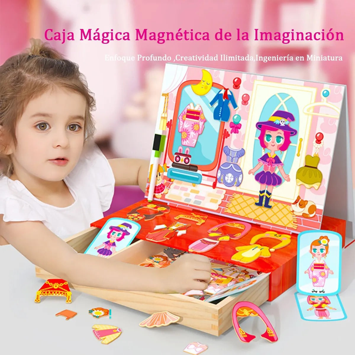 Set Magnético Muñeca Fashion – Juego de Vestir y Creatividad