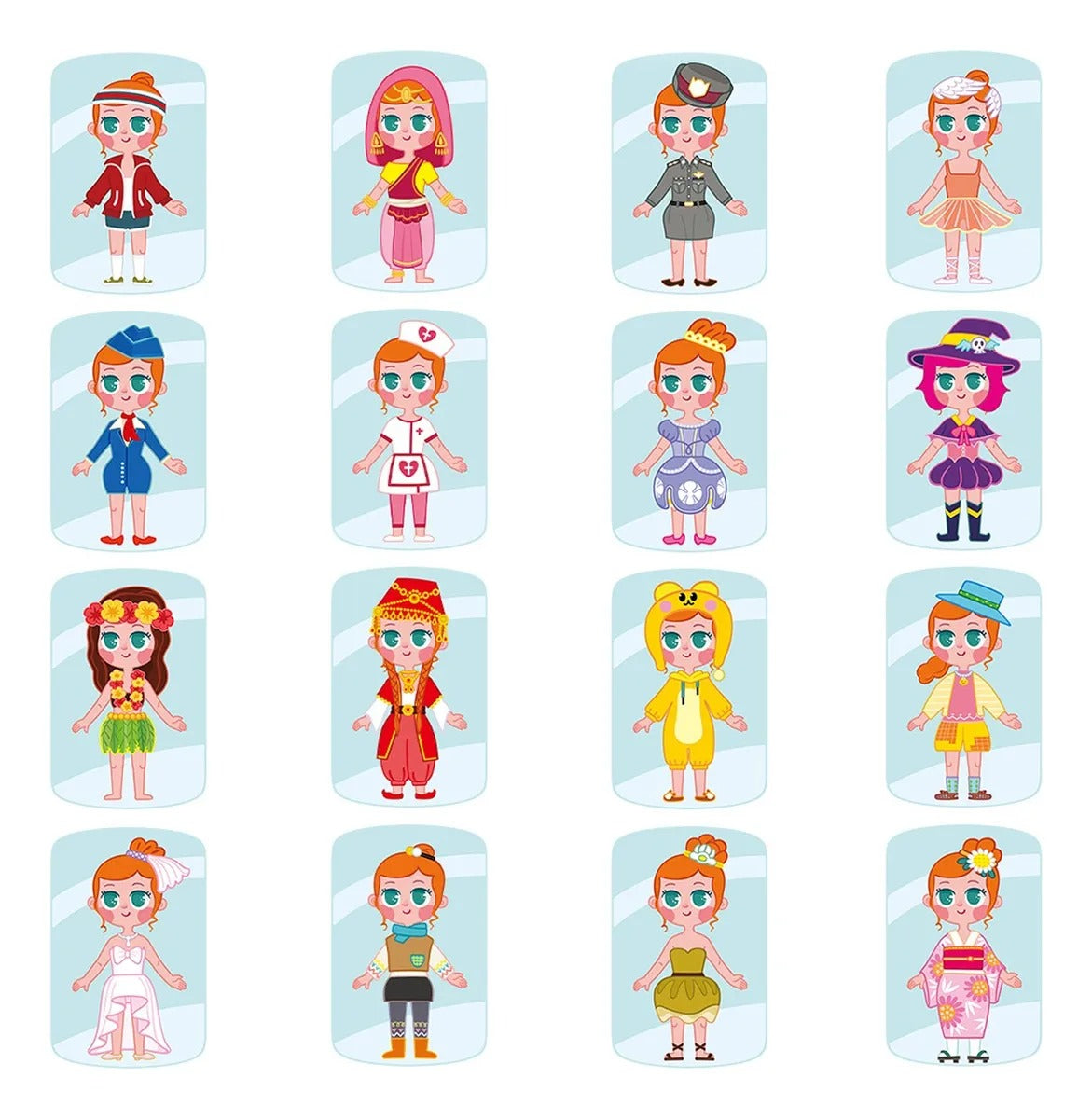 Set Magnético Muñeca Fashion – Juego de Vestir y Creatividad