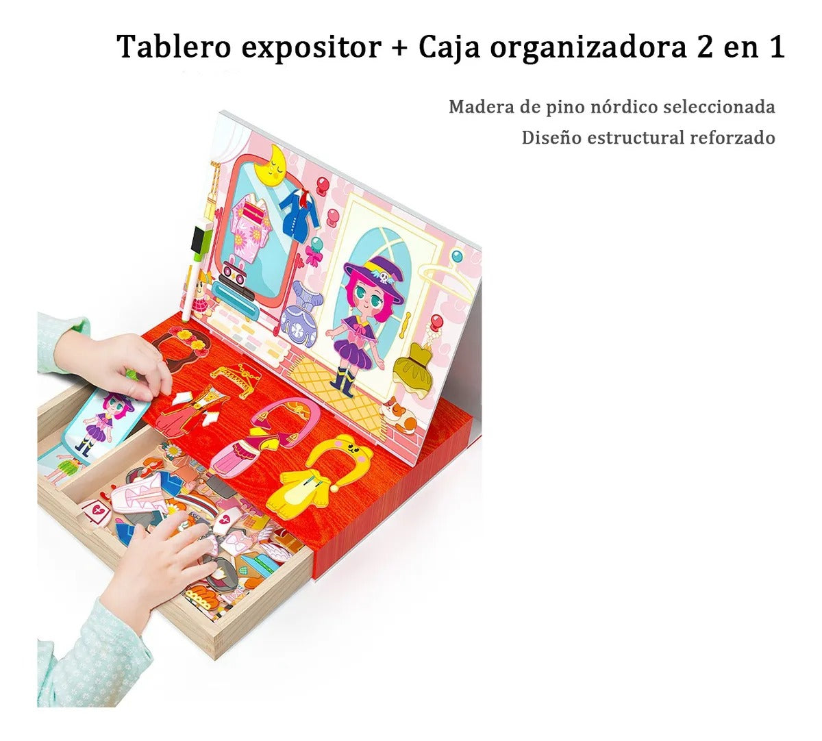Set Magnético Muñeca Fashion – Juego de Vestir y Creatividad
