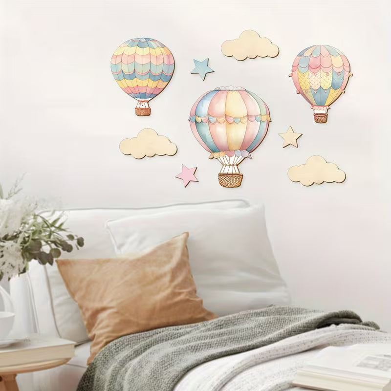 Globos Aerostáticos Rosa – Decoración de pared infantil