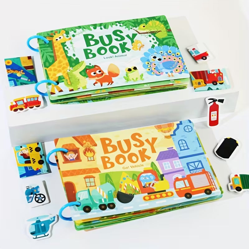 Busy Book Interactivo Temático – Libro Educativo Montessori