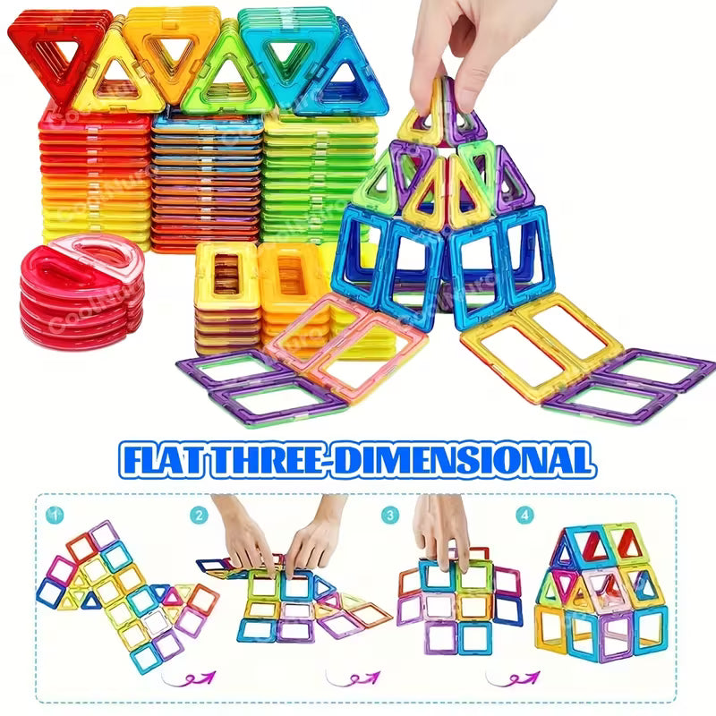 Bloques Magnéticos de Construcción – Juego STEM Creativo