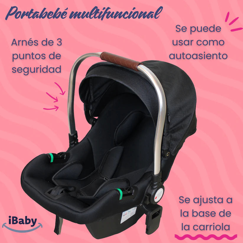 Carriola Murano 4 en 1 iBaby – Travel System Premium