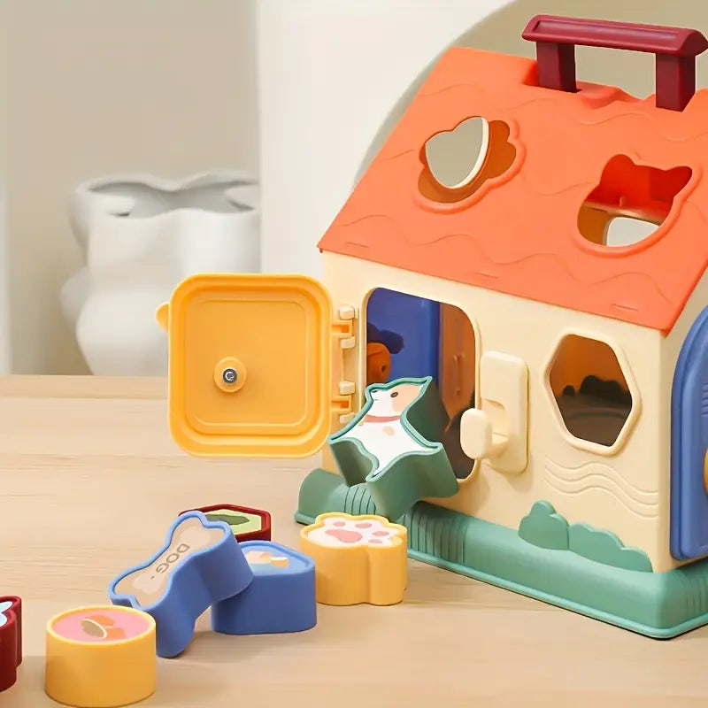 Casita Didáctica de Mascotas | Juguete Educativo Encajable