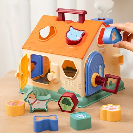 Casita Didáctica de Mascotas | Juguete Educativo Encajable