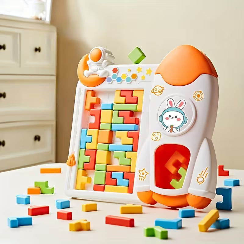 Tetris al Espacio – Rompecabezas Montessori de Lógica