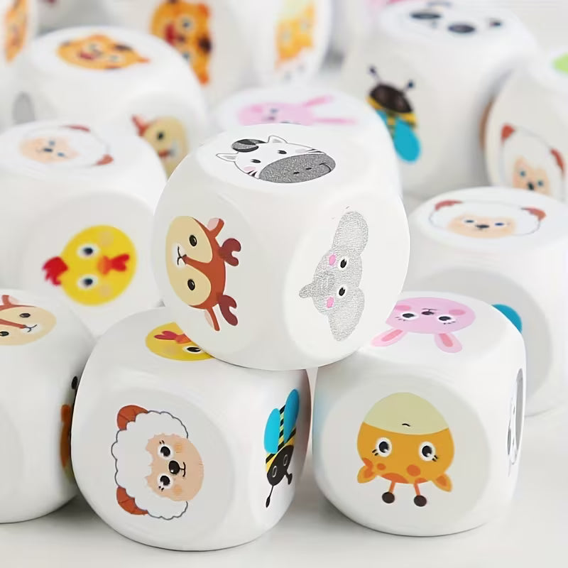 Dados Animales Didácticos – Juego de Memoria y Pareo Infantil