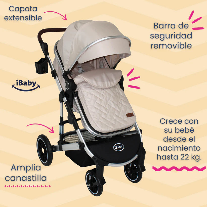 Carriola Murano 4 en 1 iBaby – Travel System Premium