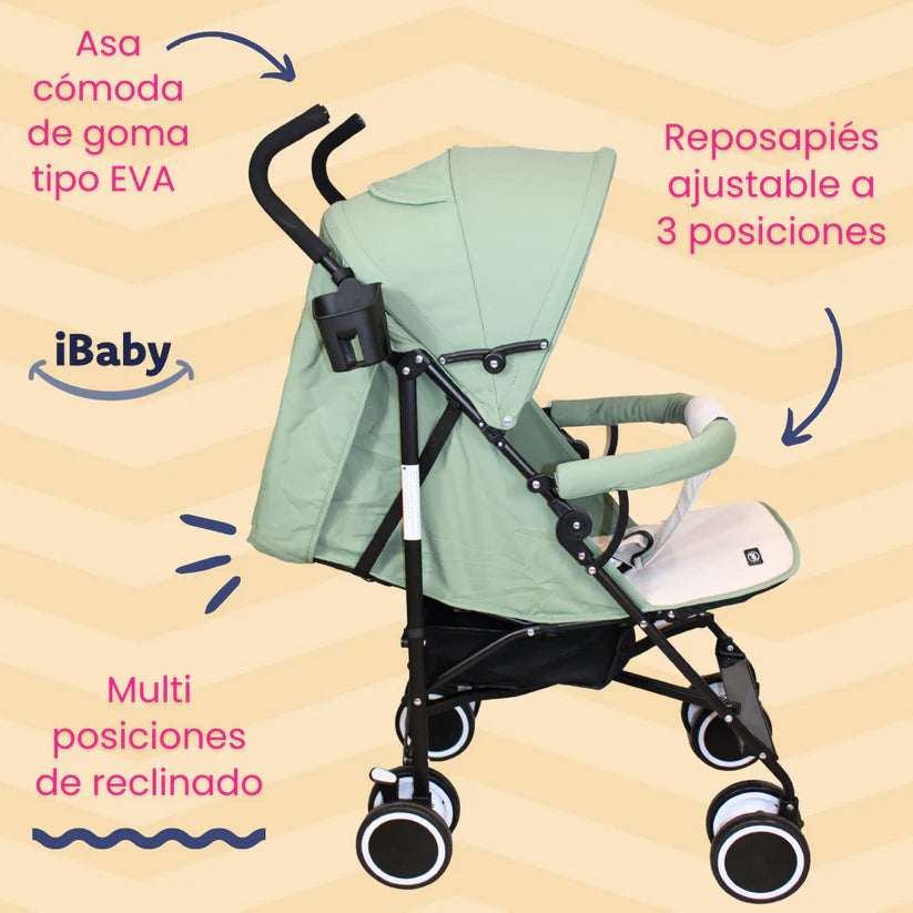 Carriola Ischia iBaby – Bastón ultraligera y plegable