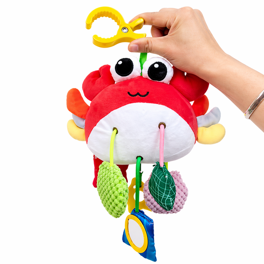 Colgante Sensorial Cangrejo para Bebé – Estimulación Temprana