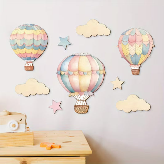 Globos Aerostáticos Rosa – Decoración de pared infantil