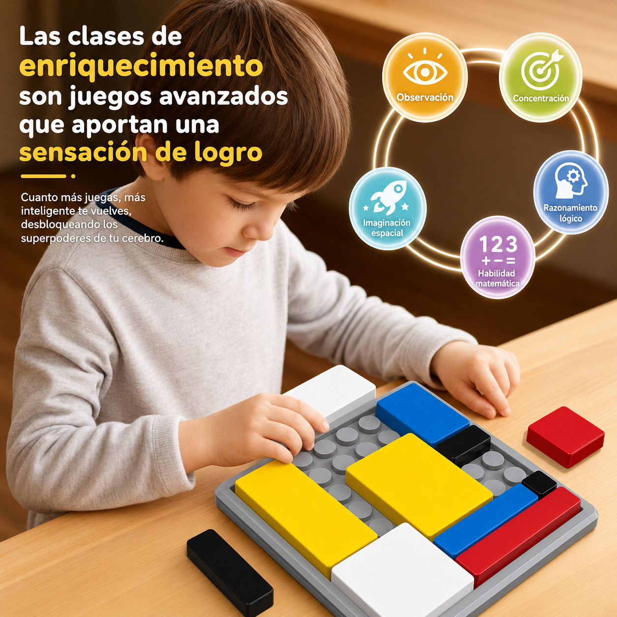 Tetris de Madera – Rompecabezas y desafío lógico