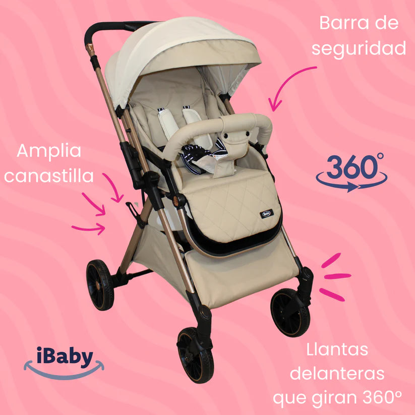 Carriola Tremiti Reversible iBaby – Plegado One Touch